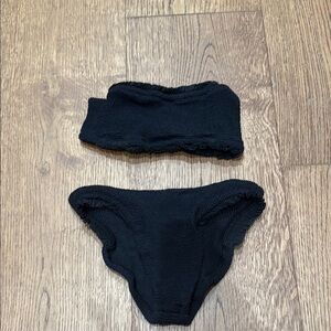 Hunza G Black Bandeau Set